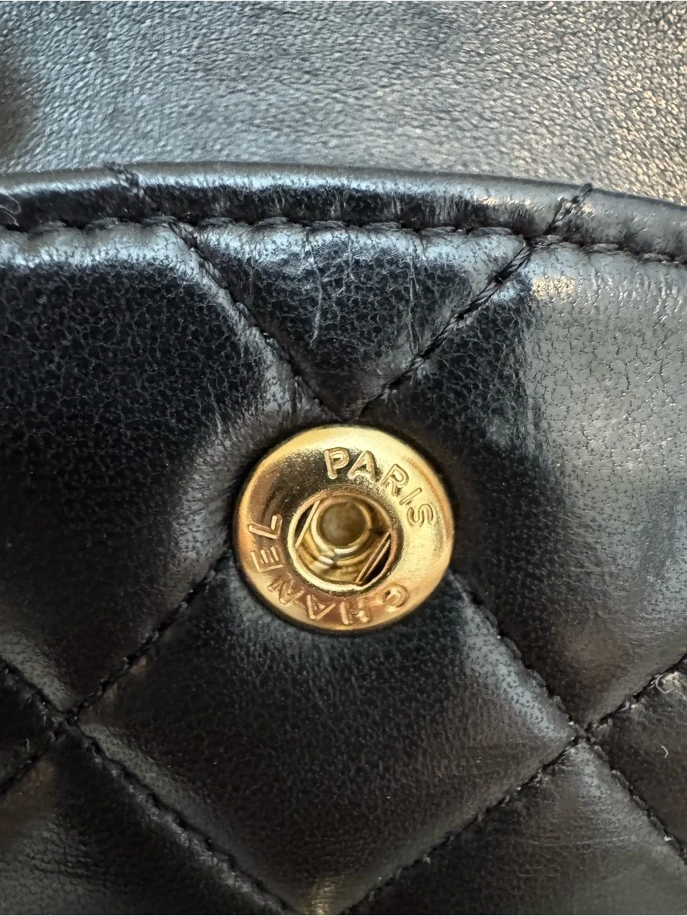 Chanel Medium Black Lambskin Classic Double Flap Bag